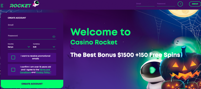 Casino Rocket – Live casino with Evolution games